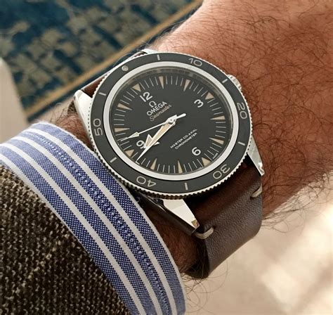 omega seamaster 300 leather|omega seamaster 300 review.